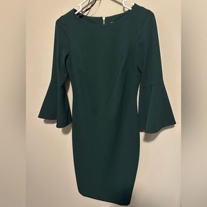 Calvin Klein Bell Sleeve Sheath Dress